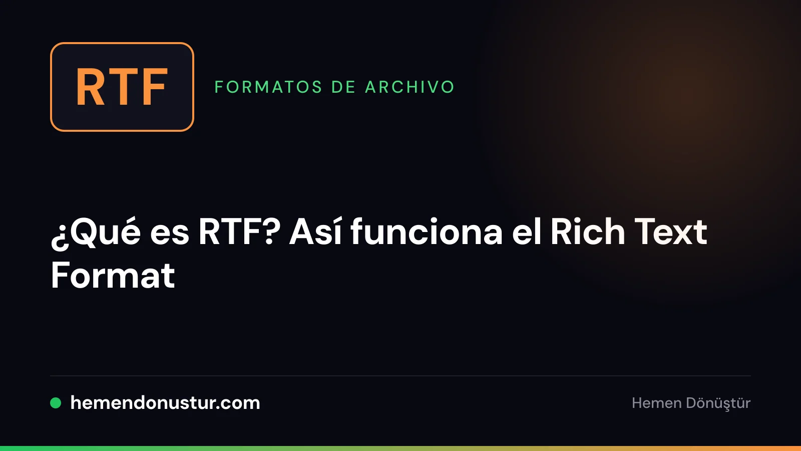 Insignia de archivo con la etiqueta RTF