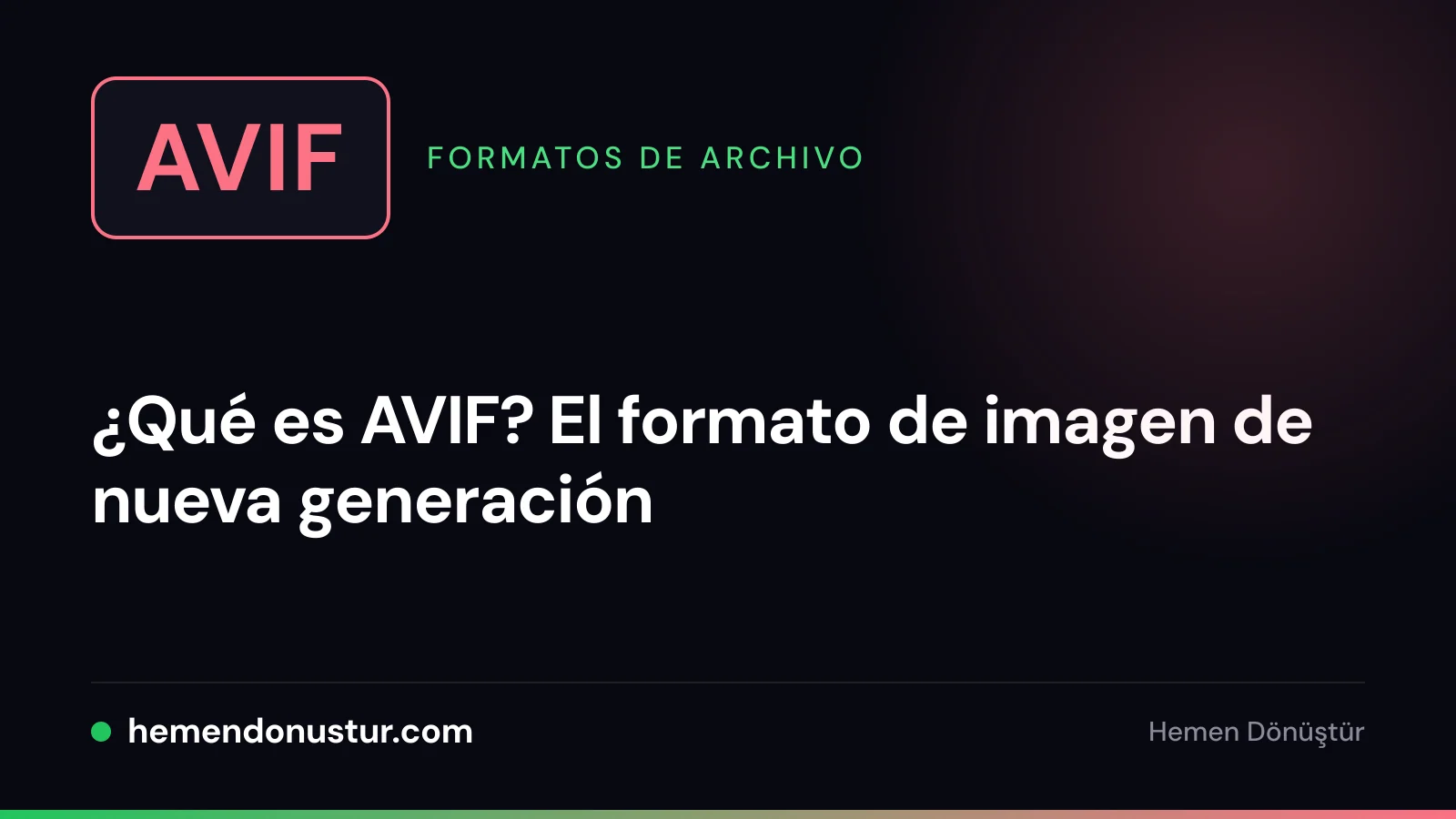 Portada de la guía del formato AVIF