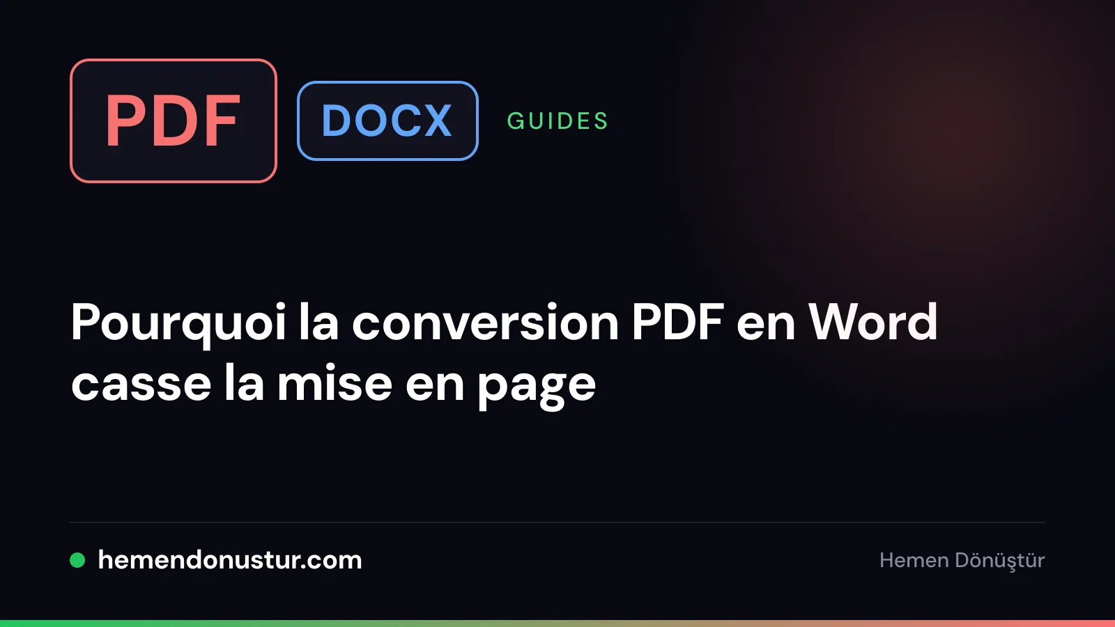 Image de couverture du guide sur les problèmes de mise en page de PDF en Word