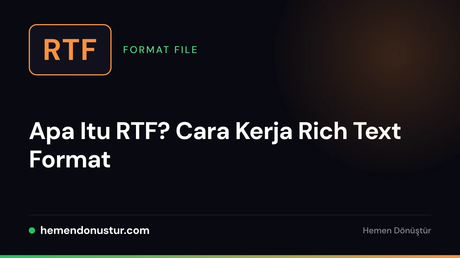 Lencana file bertuliskan RTF